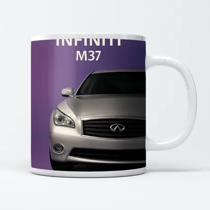 Infiniti M37 Silver Car Purple Background