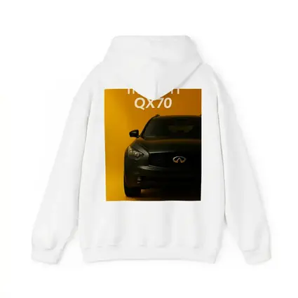 Infiniti QX70 Dark SUV Yellow Background