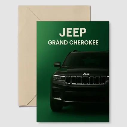 Jeep Grand Cherokee Dark Green Front View