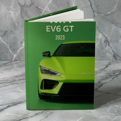 Kia EV6 GT Green Front View Art
