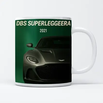 Aston Martin DBS Superleggera Green Background