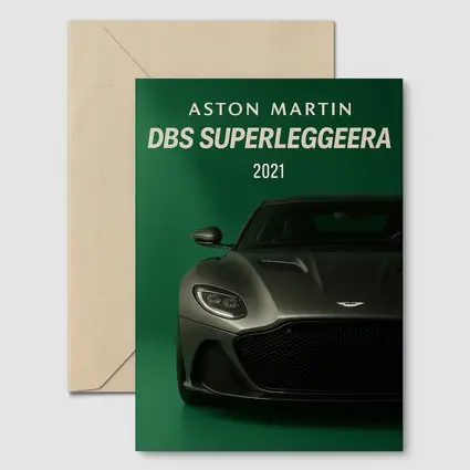 Aston Martin DBS Superleggera Green Background
