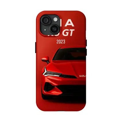 Kia K5 GT 2023 Red Car Front View