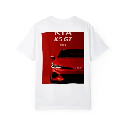 Kia K5 GT 2023 Red Car Front View