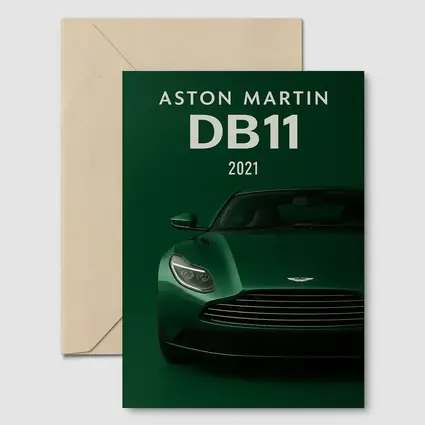 Aston Martin DB11 Green Dark Background