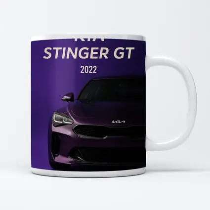 Kia Stinger GT Purple Background Car Art