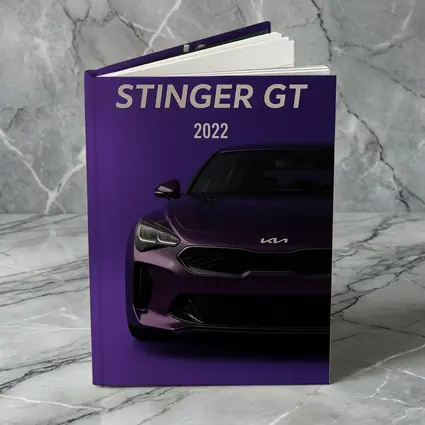 Kia Stinger GT Purple Background Car Art