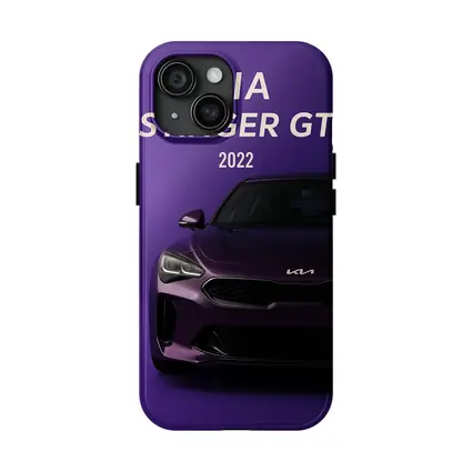 Kia Stinger GT Purple Background Car Art