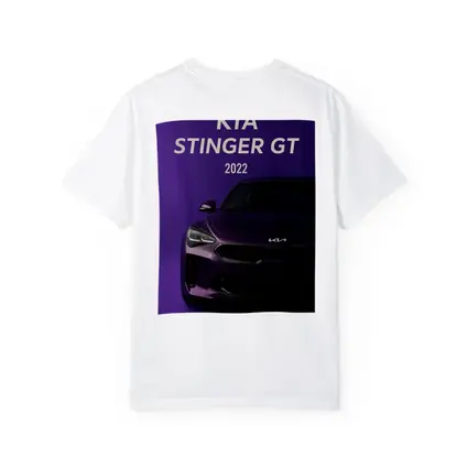Kia Stinger GT Purple Background Car Art