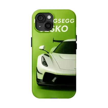 Koenigsegg Jesko White Supercar Green Background