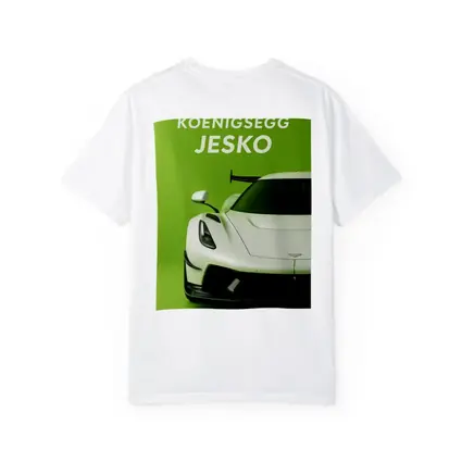 Koenigsegg Jesko White Supercar Green Background