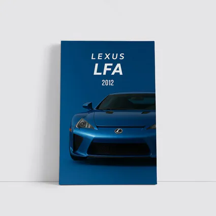 Lexus LFA 2012 Blue Supercar Art