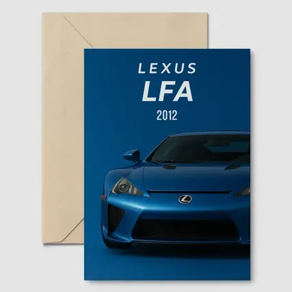 Lexus LFA 2012 Blue Supercar Art