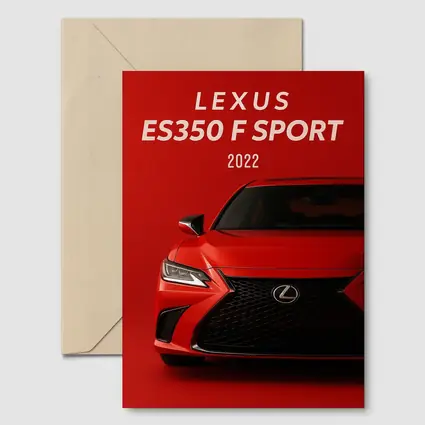 Lexus ES350 F Sport Red Bold Front
