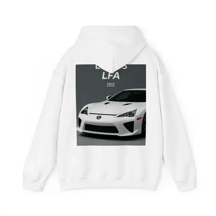 Lexus LFA White Supercar Gray Background