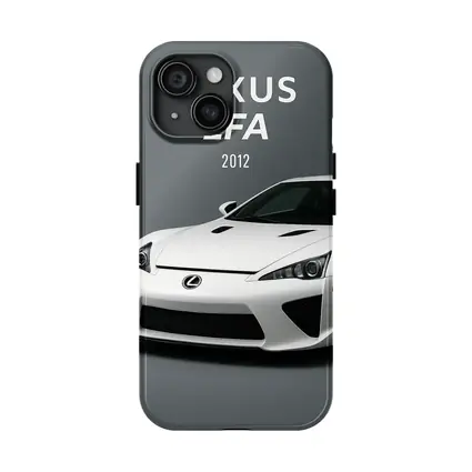 Lexus LFA White Supercar Gray Background