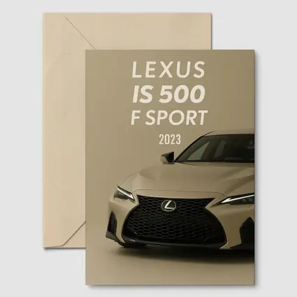 Lexus IS 500 F Sport Beige Studio