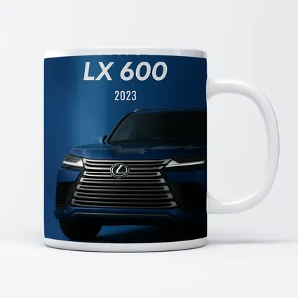 Lexus LX 600 2023 Blue Background Art