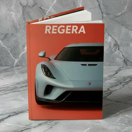Koenigsegg Regera Bold Red Background Art