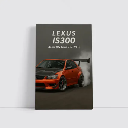 Lexus IS300 XE10 Drift Style Orange Car