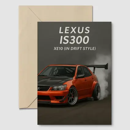 Lexus IS300 XE10 Drift Style Orange Car