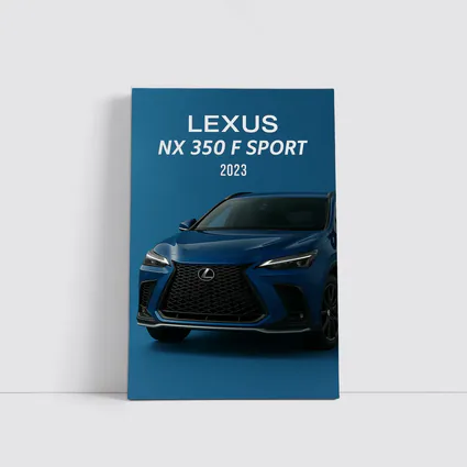 Lexus NX F Sport Blue Studio Shot