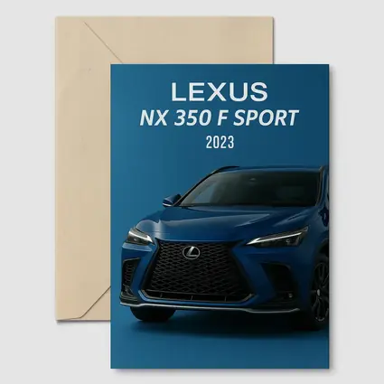 Lexus NX F Sport Blue Studio Shot