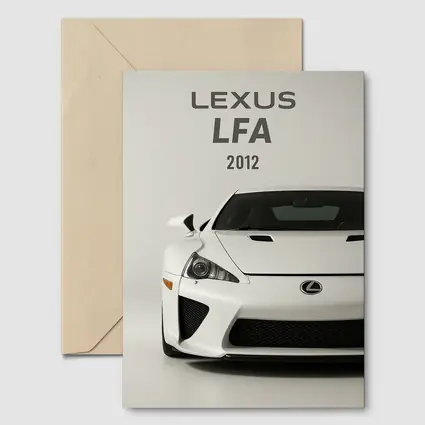 Lexus LFA Supercar White Studio Shot