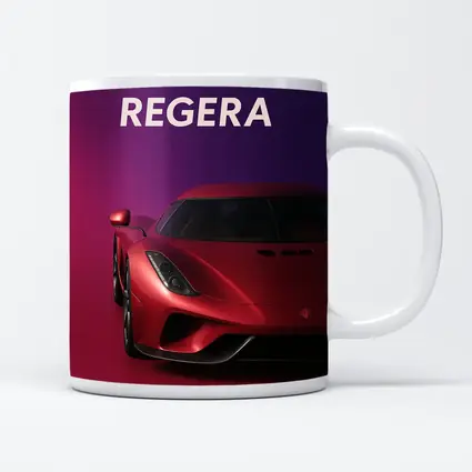 Koenigsegg Regera Red Supercar Purple Background