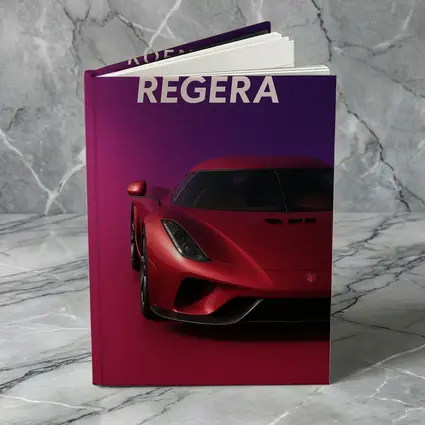 Koenigsegg Regera Red Supercar Purple Background