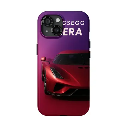 Koenigsegg Regera Red Supercar Purple Background