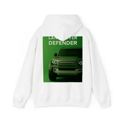 Land Rover Defender Front View Green Background