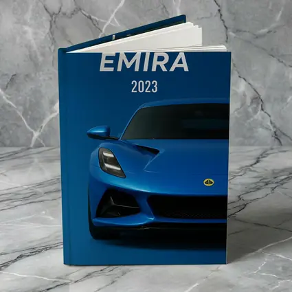 Lotus Emira Blue Sports Car Front View