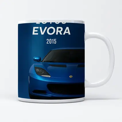 Lotus Evora Blue Sports Car Front View