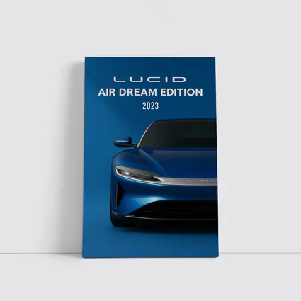 Lucid Air Dream Edition Blue Studio