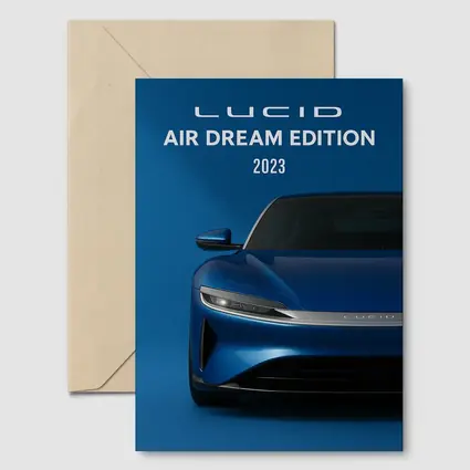 Lucid Air Dream Edition Blue Studio