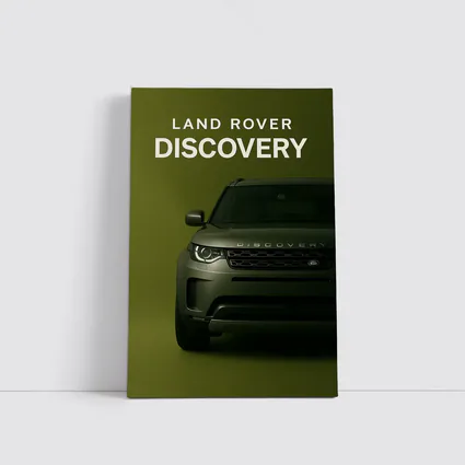 Land Rover Discovery SUV Olive Green Background