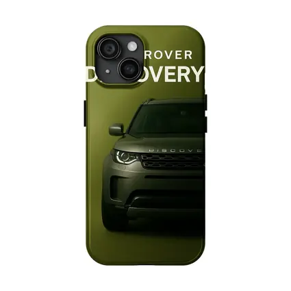 Land Rover Discovery SUV Olive Green Background