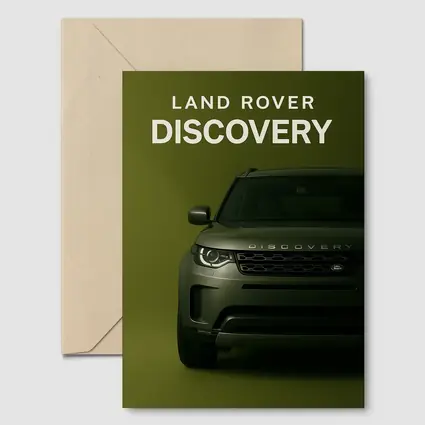 Land Rover Discovery SUV Olive Green Background