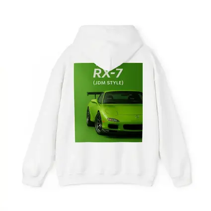 Mazda RX-7 JDM Style Green Background Art