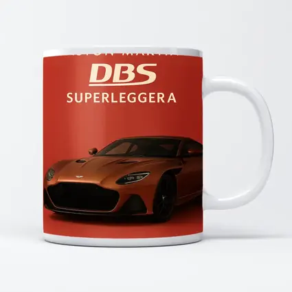 Aston Martin DBS Superleggera Red Background