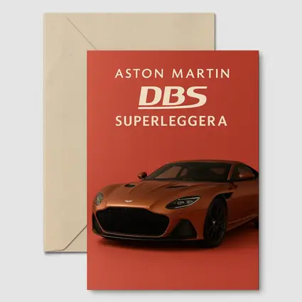 Aston Martin DBS Superleggera Red Background