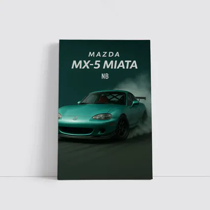 Mazda MX-5 Miata NB Teal Drift Smoke
