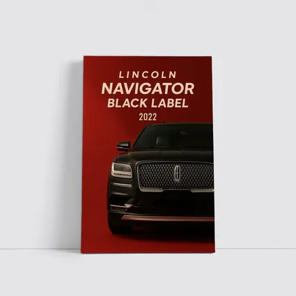 Lincoln Navigator Black Label Dark Red Background