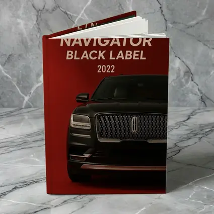 Lincoln Navigator Black Label Dark Red Background