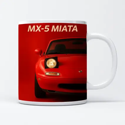 Mazda MX-5 Miata Red Minimalist Front View