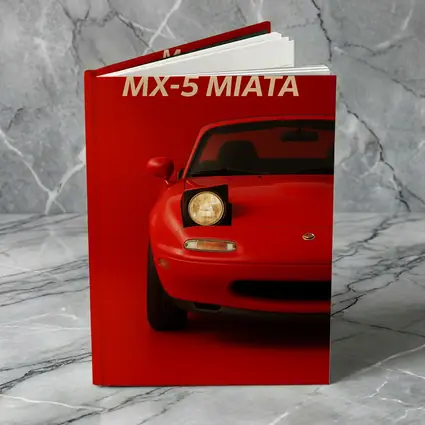 Mazda MX-5 Miata Red Minimalist Front View