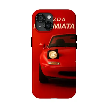 Mazda MX-5 Miata Red Minimalist Front View