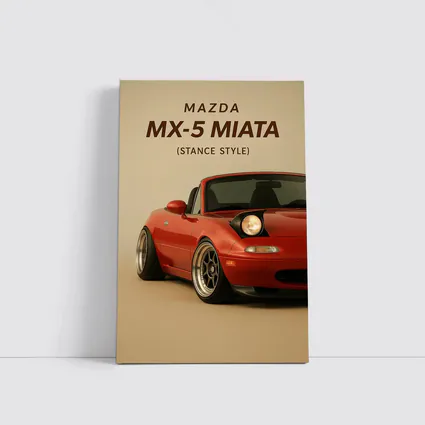 Mazda MX-5 Miata Stance Style Red