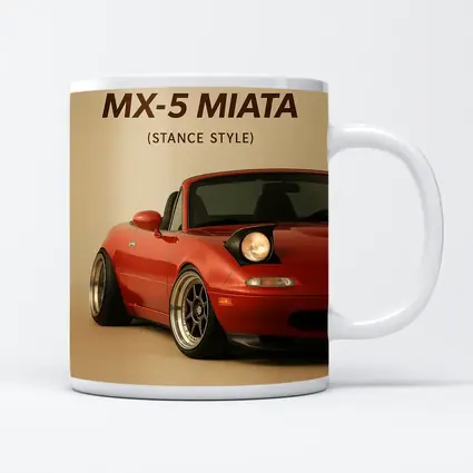Mazda MX-5 Miata Stance Style Red